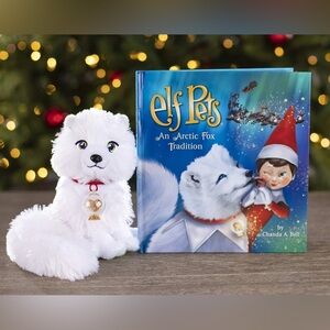 New in box elf on the shelf pets arctic fox plush with book